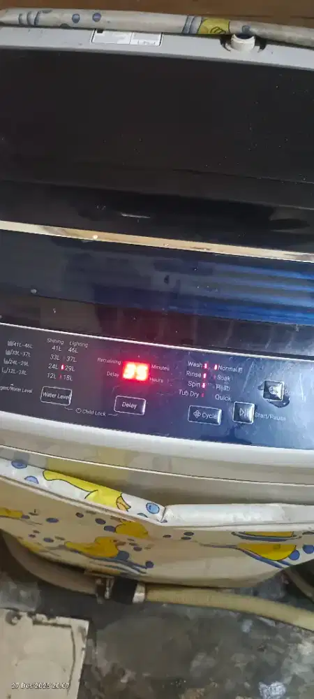 Mesin cuci aqua 1 tabung