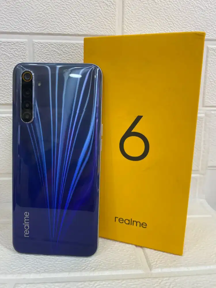 Realme 6 4/128 segel full set original minus sesuai foto l