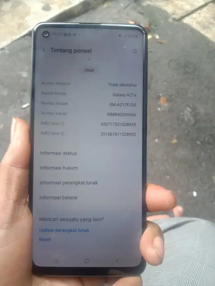 Jual hp Samsung A21s ram 6/128