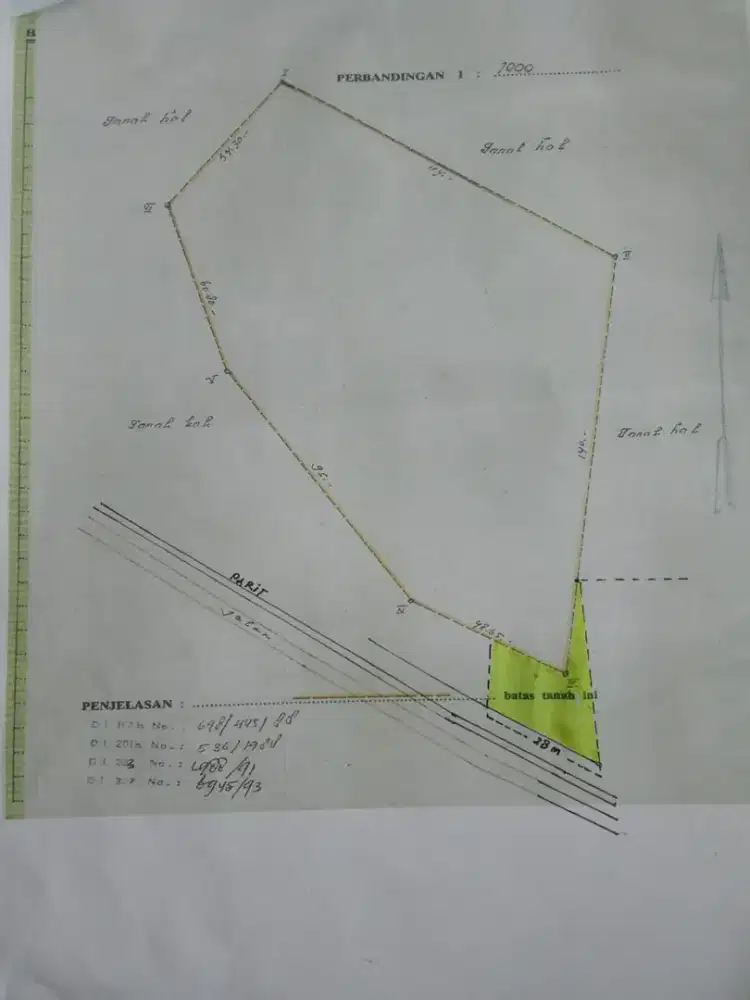 TANAH DIJUAL SBLM GRAHA LUAS 1,6Ha