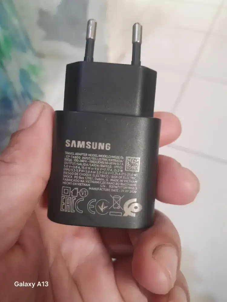 Kepala charger samsung 25watt original fast charging bgus mulus