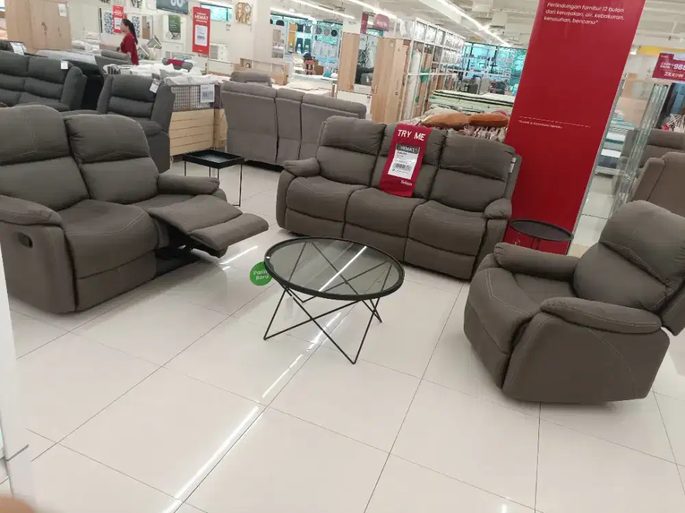 PROMO SET SOFA RECLINER MEWAH