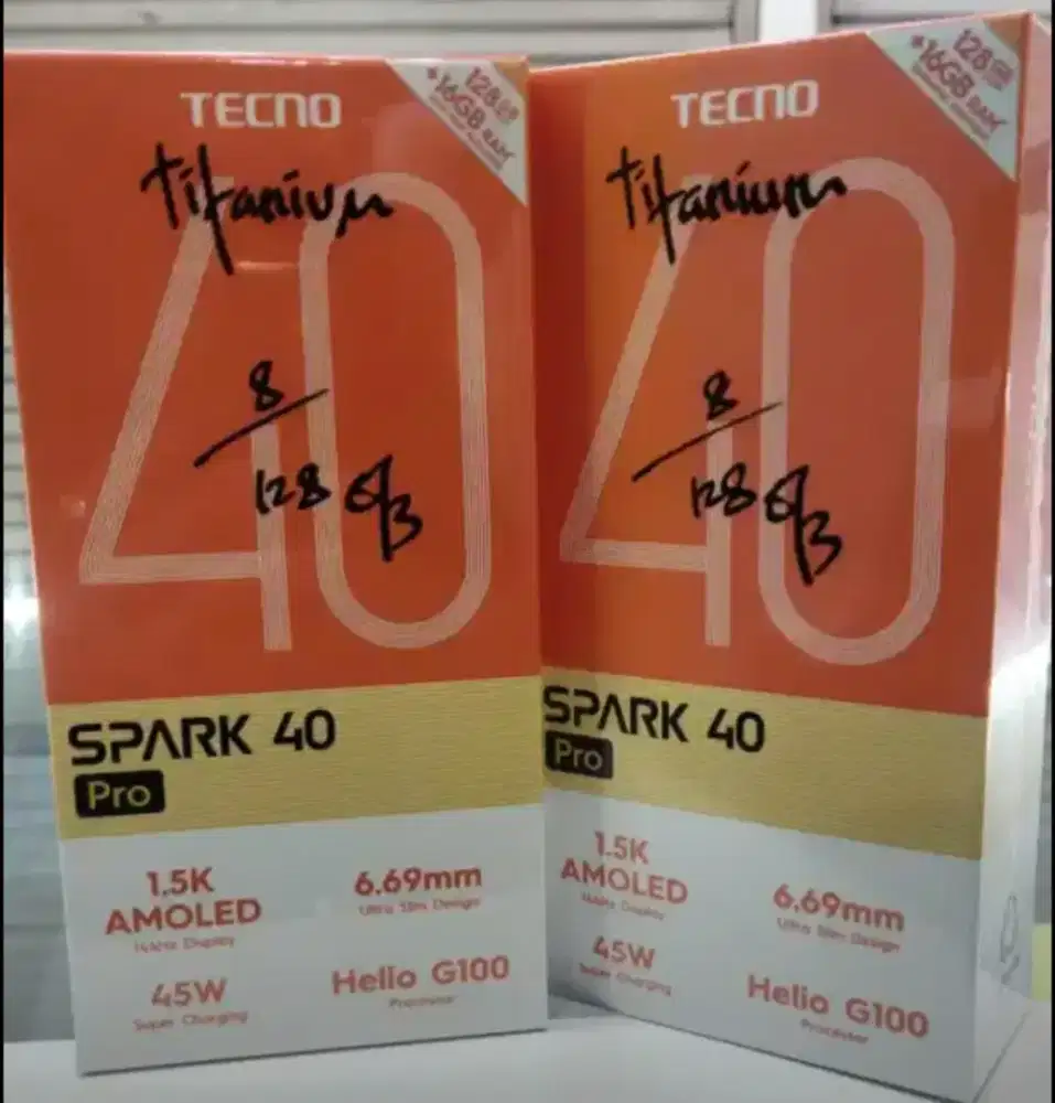 Tecno Spark 40 Pro 8GB+128GB BNIB Garansi Resmi Indonesia