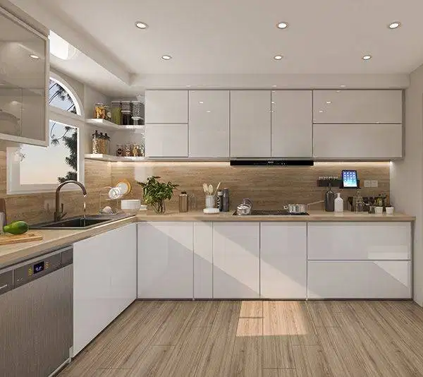 Custom Interior Kitchen Set, Backdrop TV, Lemari, Wardrobe, Kitchenset