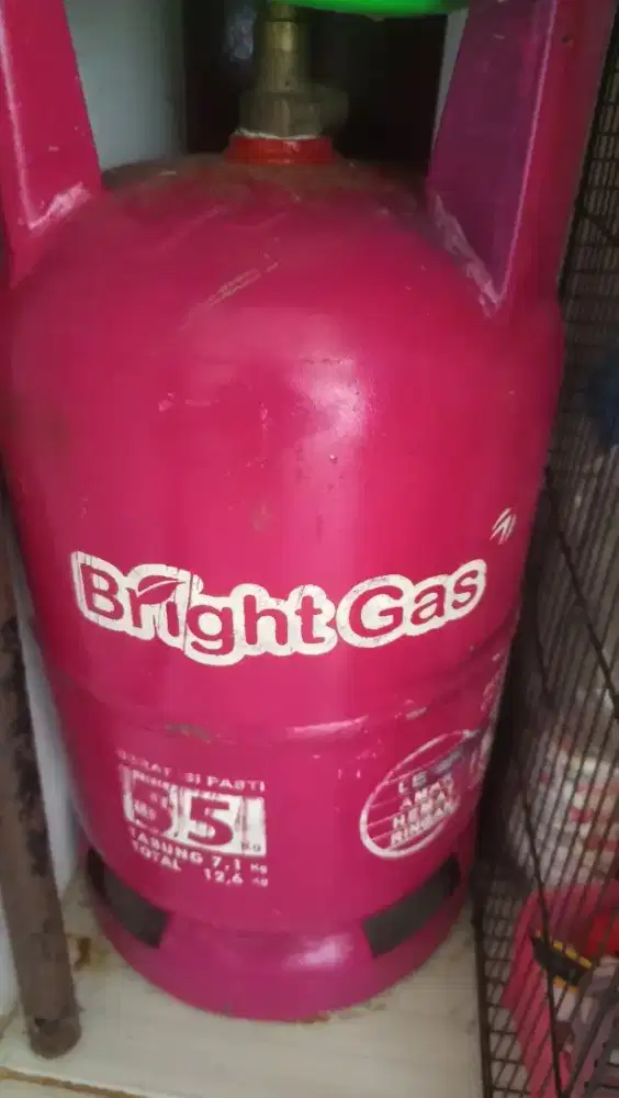 Gas 5,5 kg kosongan + Kompor Rinai 2 tungku + Regulator Kuantum