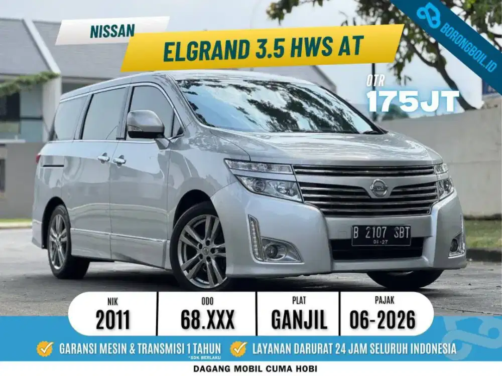[TERMURAH] Nissan Elgrand 3.5 HWS AT Silver 2011