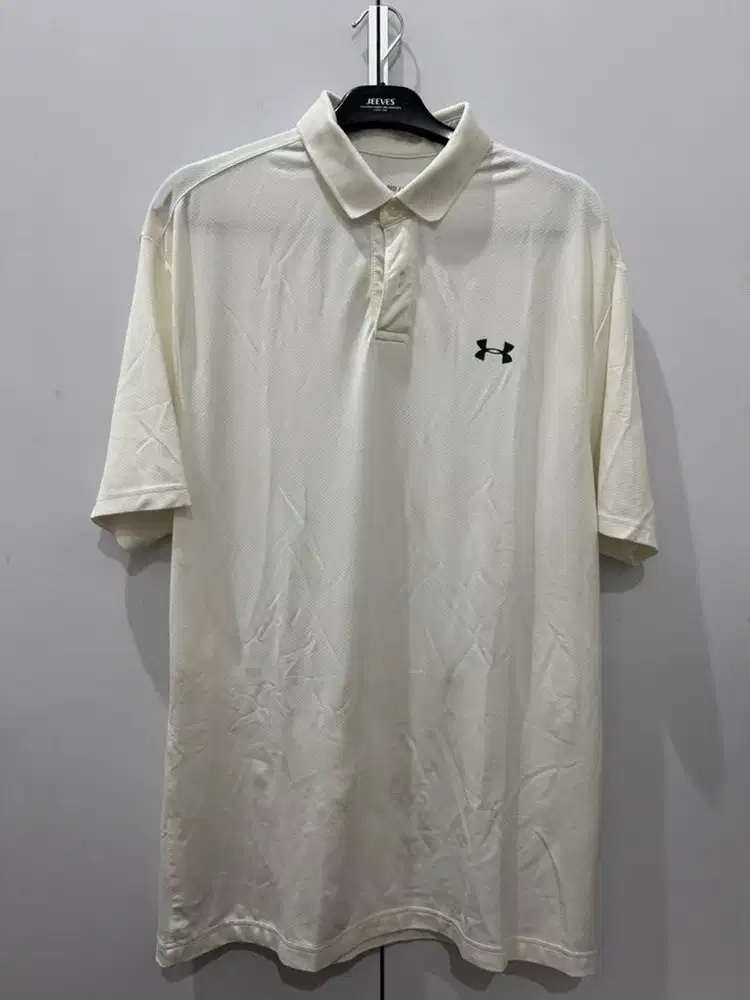 Polo Shirt Golf White Under Armour Size M Original