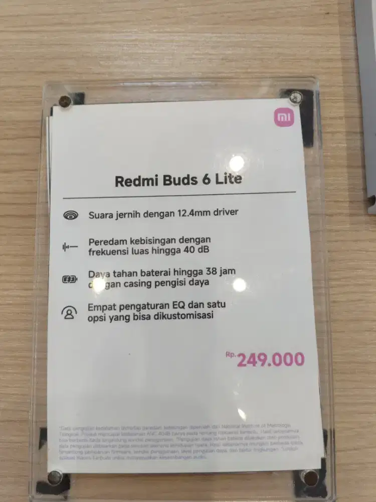 Buds xiaomi 6 lite tahan baterai hingga 38 jam