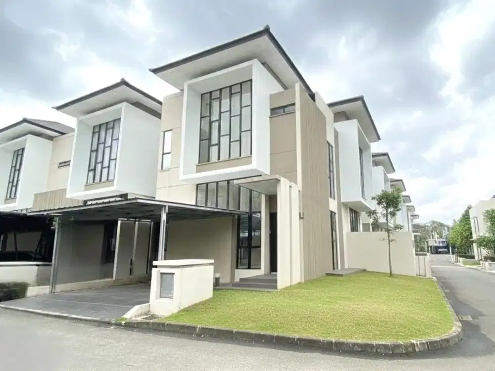 Rumah type corner hoek 3lt 13x14 182m Cluster Semayang Asya JGC Jakarta Garden City