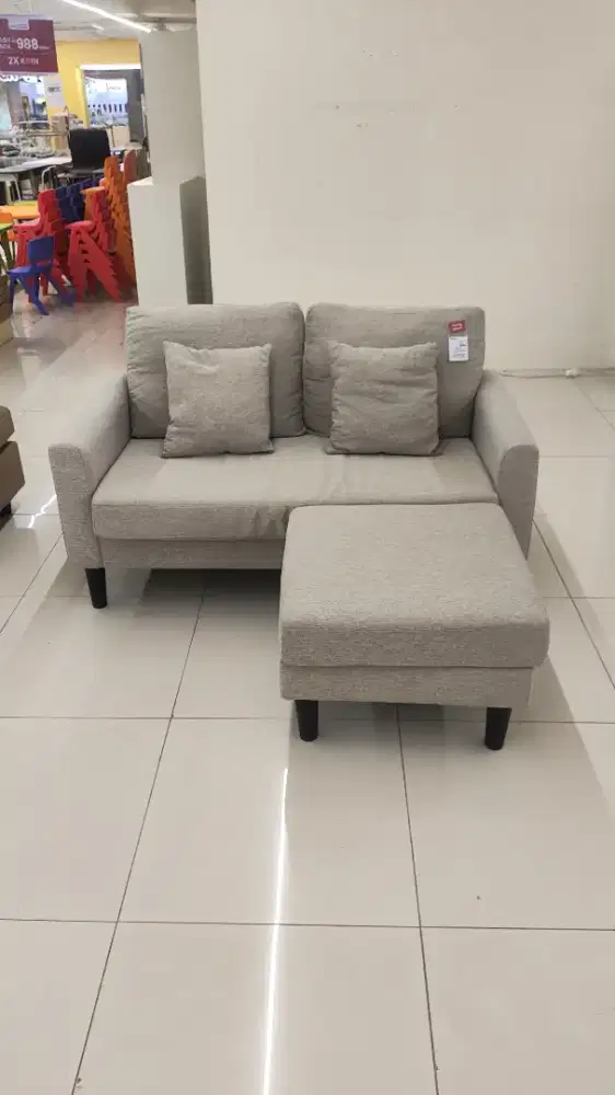 Sofa 2 seat + ottoman