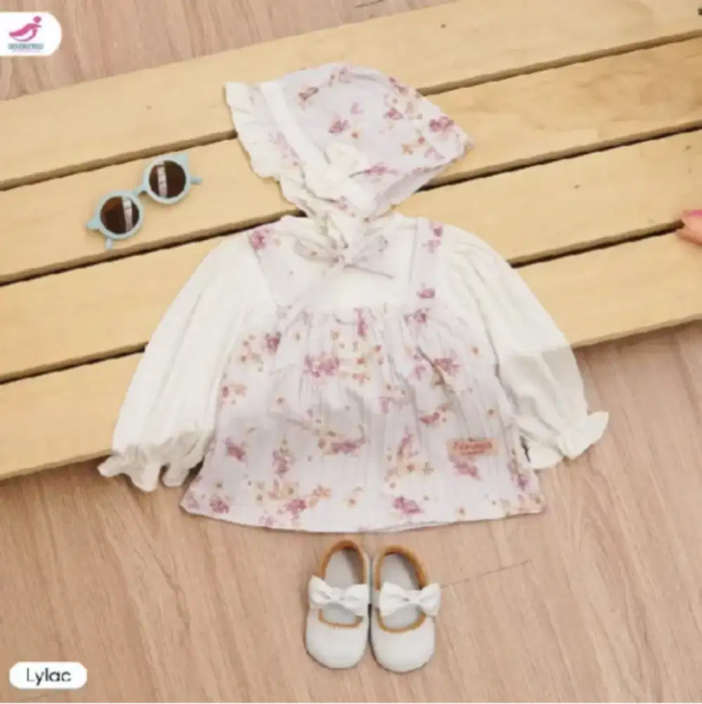 Cod bayar ditempat setelan baju topi anak bayi