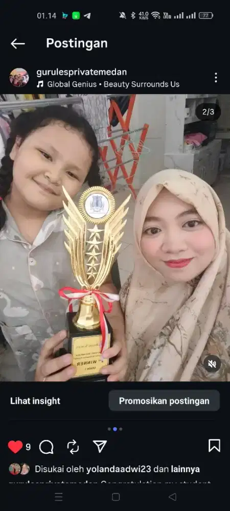 Guru les private calistung n bahasa inggris