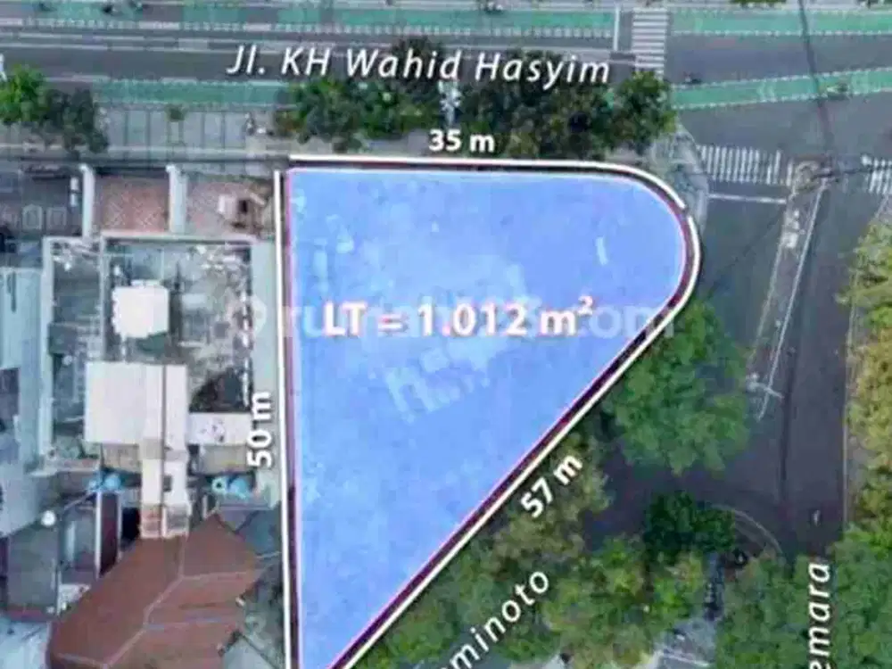 Tanah Komersial Jl. Wahid Hasyim Menteng