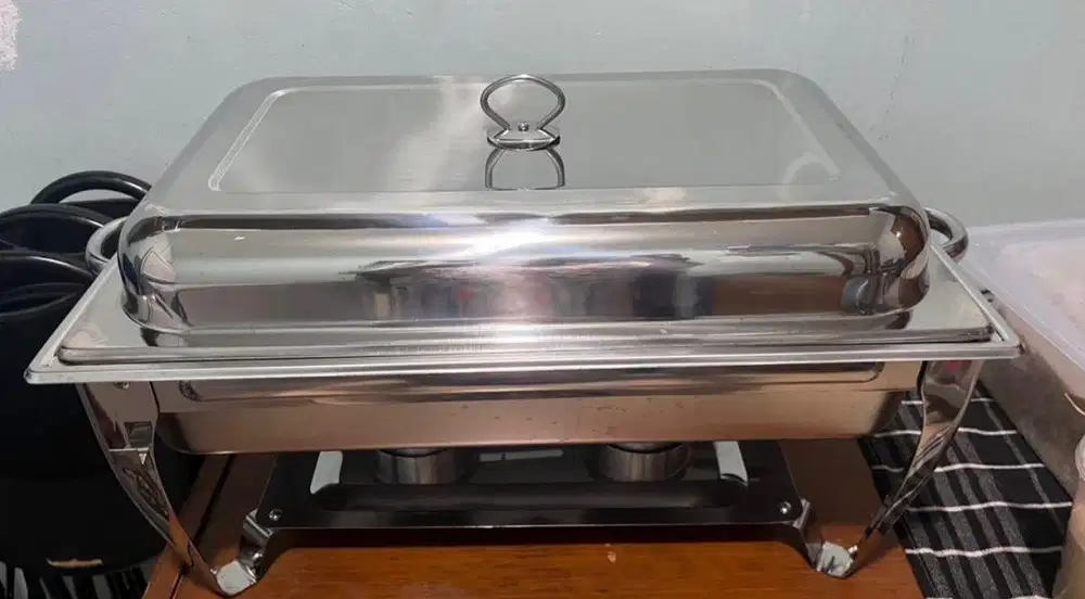 Pemanas Caving Dish Catering Prasmanan Subron KCL-01 Kaki Paten 1 Tray