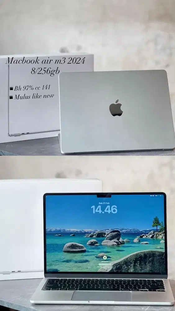 Macbook air m3 13inch 8/256gb