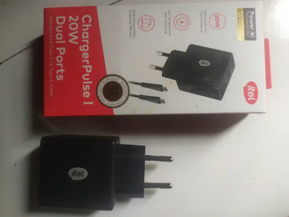 Charger itel 20w 2port (usb a&c)