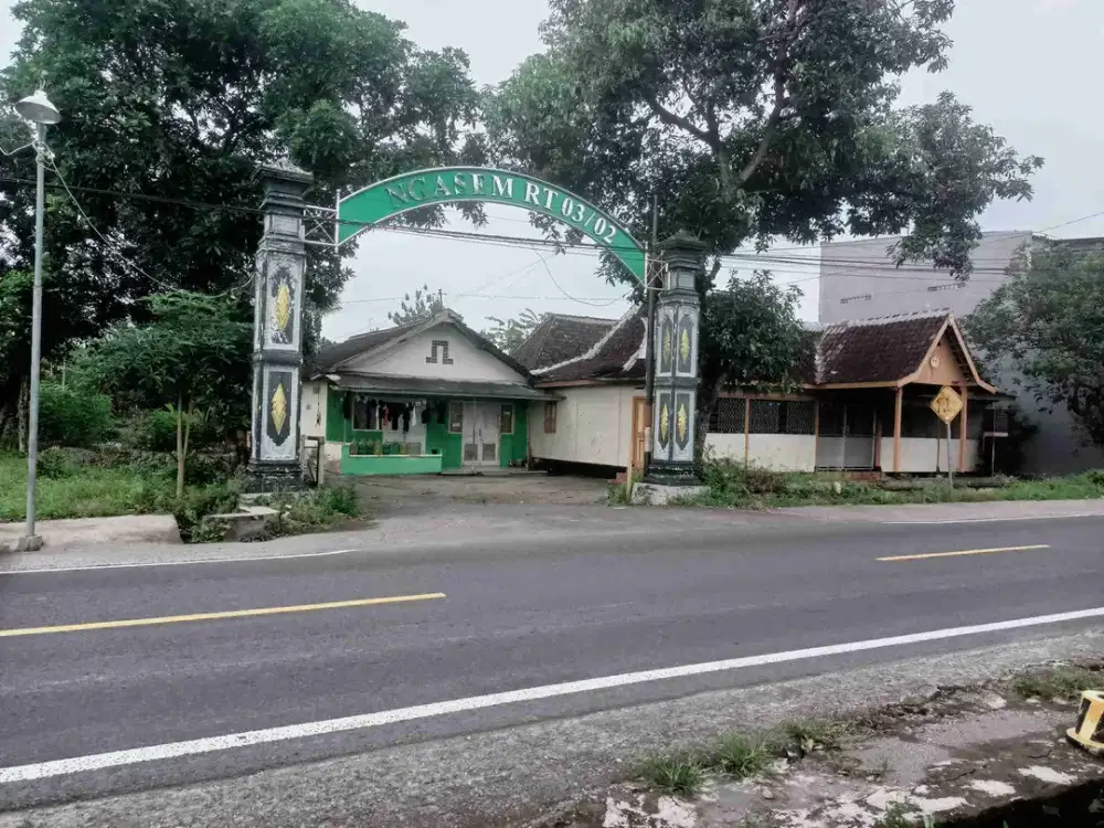 TANAH DIJUAL PINGGIR JALAN PROVINSI DI SELOMARTANI BONUS RUMAH