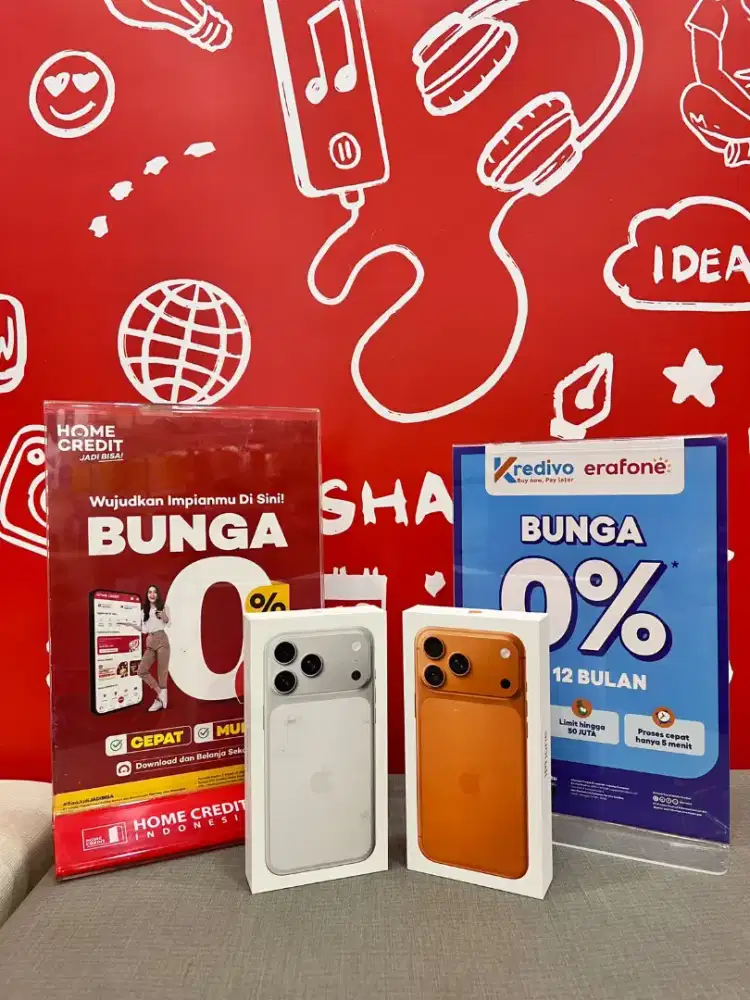 IPHONE 17 PROMAX SILVER GARANSI RESMI CICILAN 0% CUKUP KTP SAJA