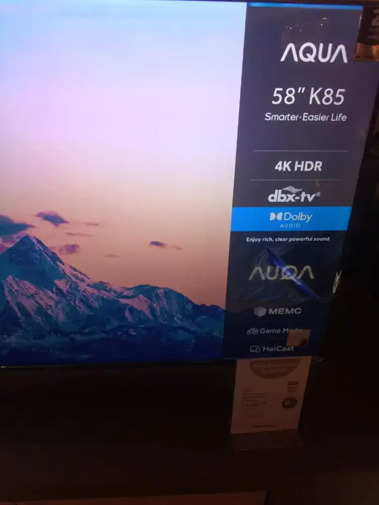 TV AQUA 58(BISA CICILAN)