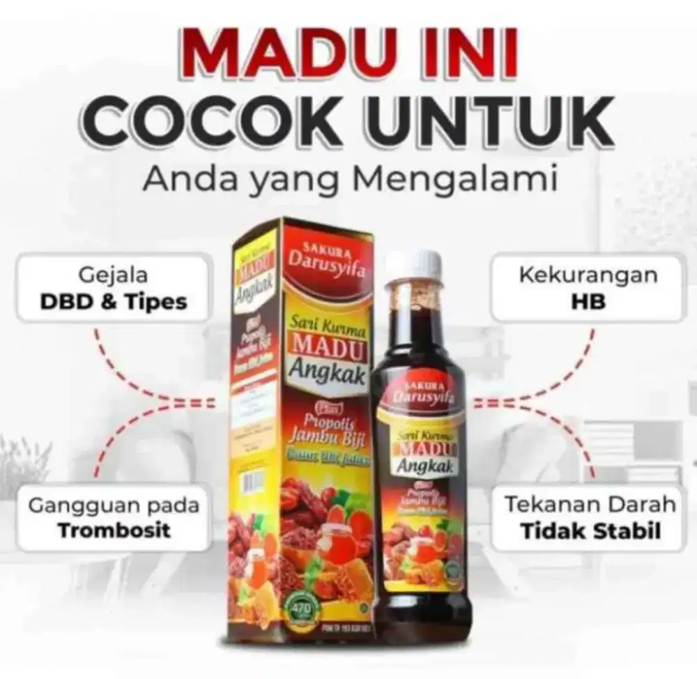 Terlaris! Sari Kurma Madu Angkak Darusyifa