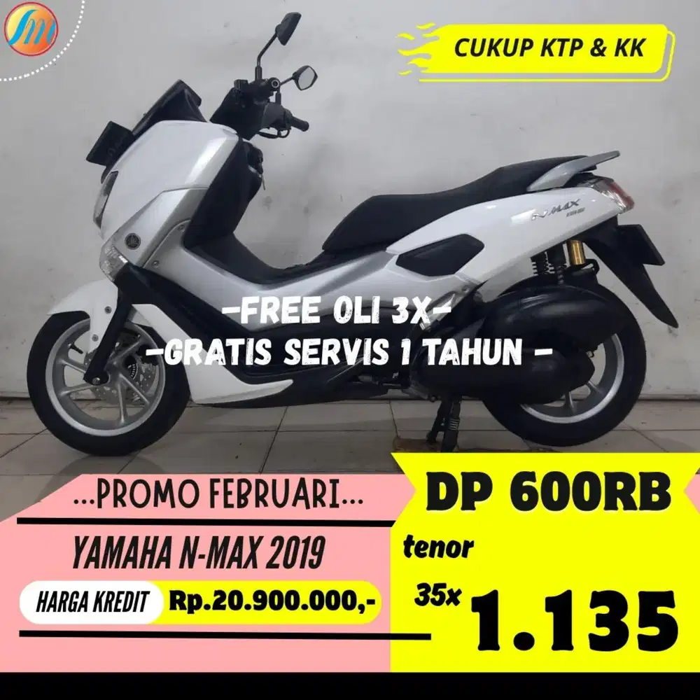YAMAHA NMAX 2019 DP HANYA 600RIBU ANGSURAN SANGAT RINGAN BERGARANSI