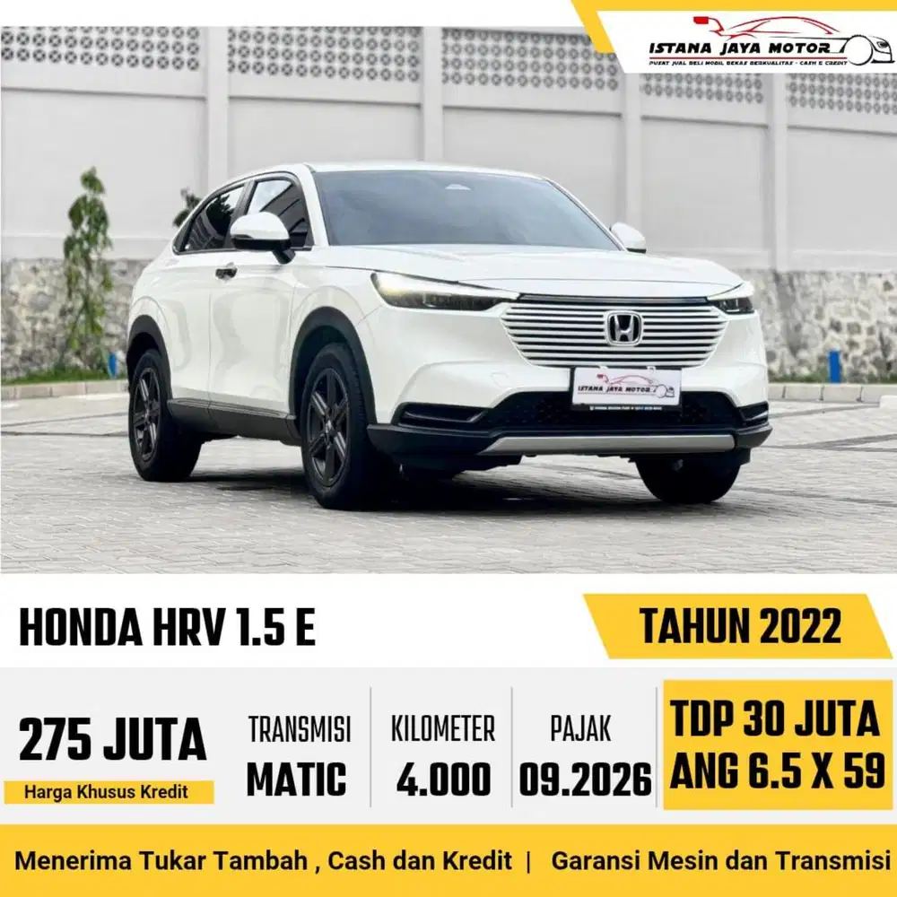 Honda HRV E AT th 2022 #KM 4 RIBU