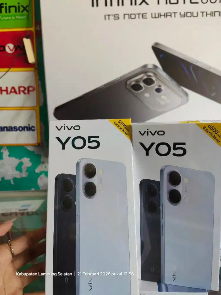 Vivo y05 4/64 new varian batt 6500mAh garansi harga termurah