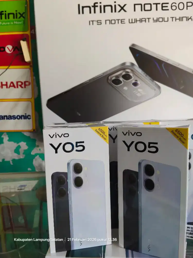 Vivo y05 4/128gb new varian batt 6500mAh garansi harga termurah