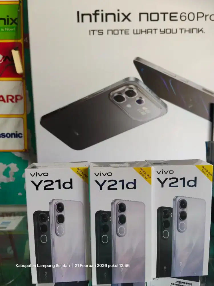 Vivo y21d ram up 12/256gb tahan air tahan banting harga promo grosir