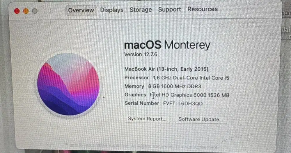 Dijual Macbook air 2015