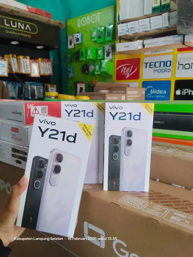 Vivo y21d ram 6+6/256gb garansi termurah ,segel ,baru