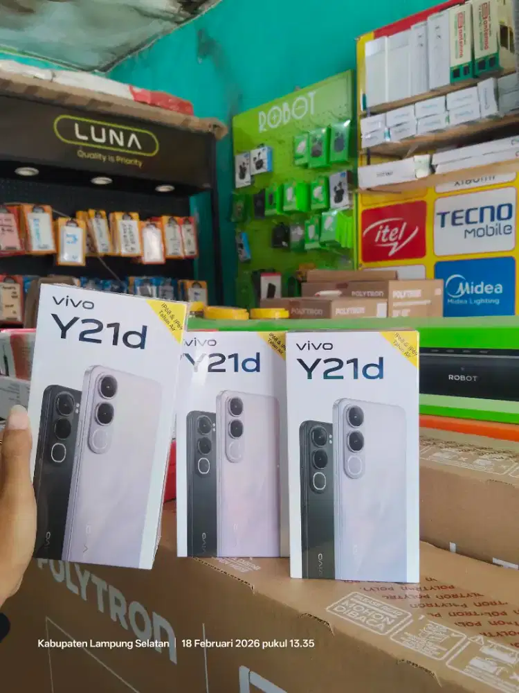 Vivo y21d ram 6+6/256gb garansi termurah ,segel ,baru