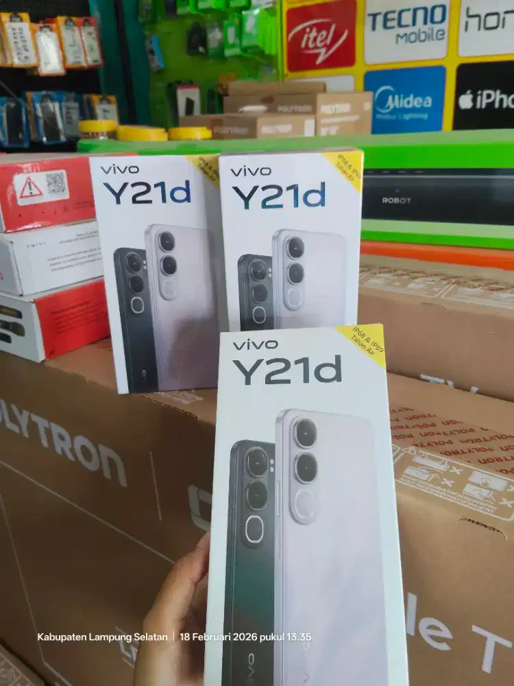 Vivo y21d ram 6+6/128gb garansi termurah ,segel ,baru