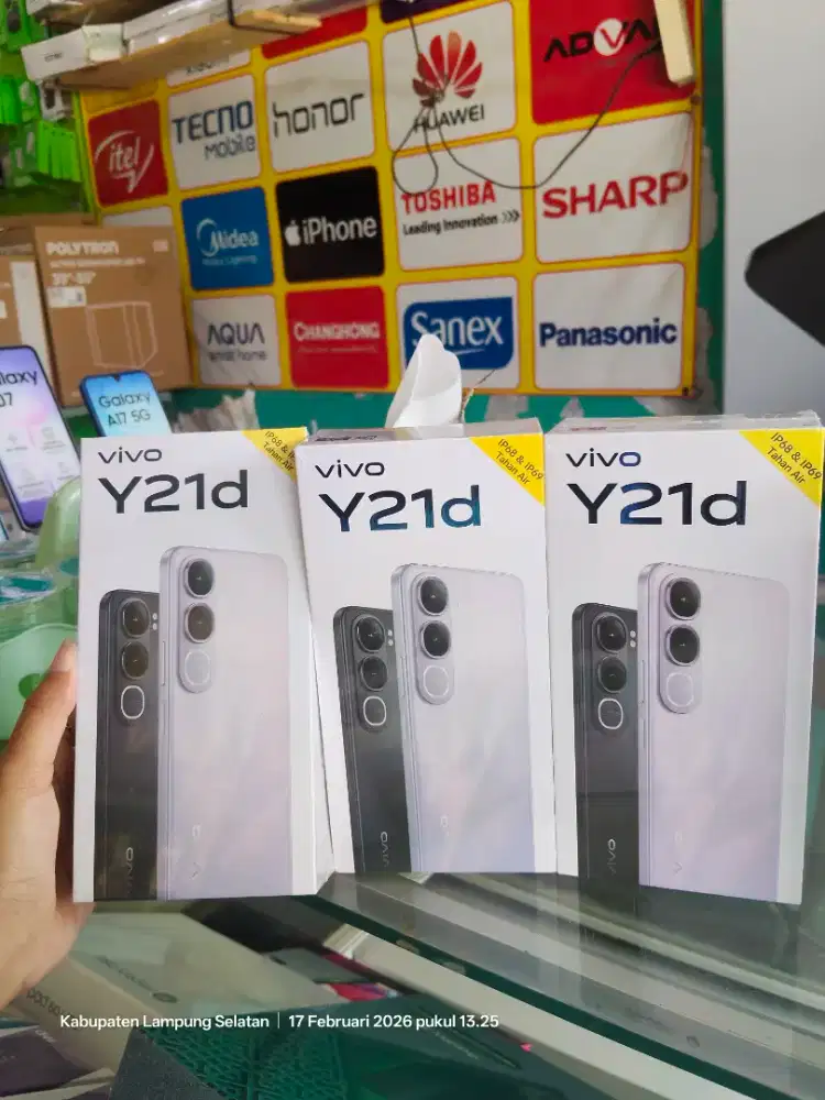 Vivo y21d ram 4+4/128gb garansi termurah ,segel ,baru