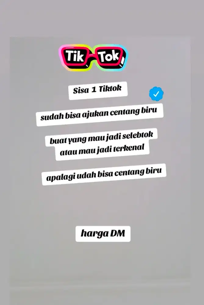 Bisa centang Tok Tok
