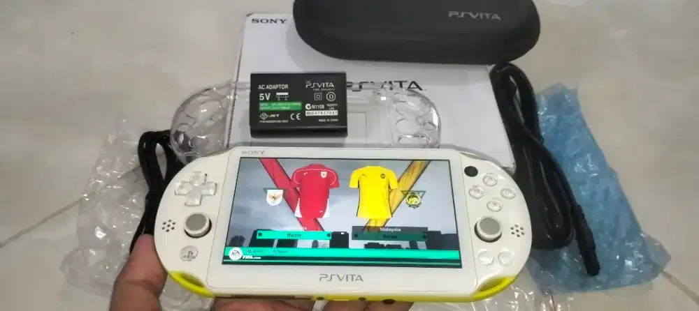 PS Vita Slim Mulus Double SD Card Fullset Fullgames PSP PSVITA