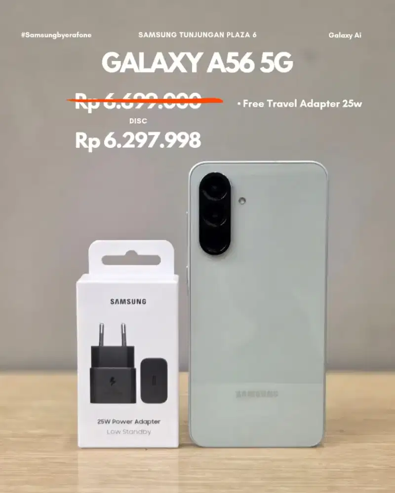 Samsung Galaxy A56 5G Promo Free Adapter original 25w