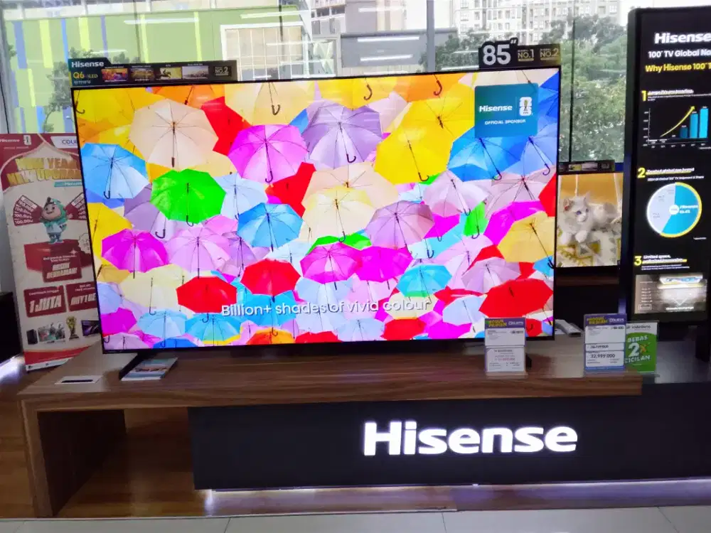 HISENSE 4K QLED GOOGLE TV 85 INCH