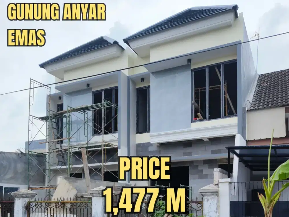 ‼️GANG TERDEPAN‼️ BARU GRESS RUMAH GUNUNG ANYAR EMAS RUNGKUT. DEKAT MERR, TOL, UPN, Dsb (INDEN)