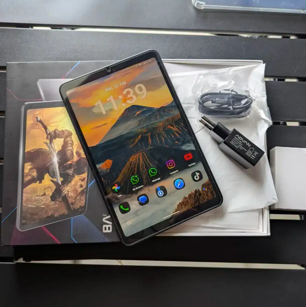 Tab tablet advan v8 8/128 fullset mulus 99% like new