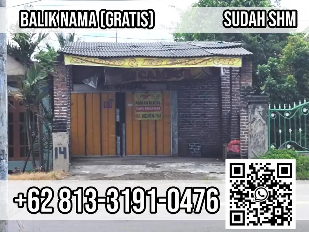 Rumah dan tanah nol jalan raya