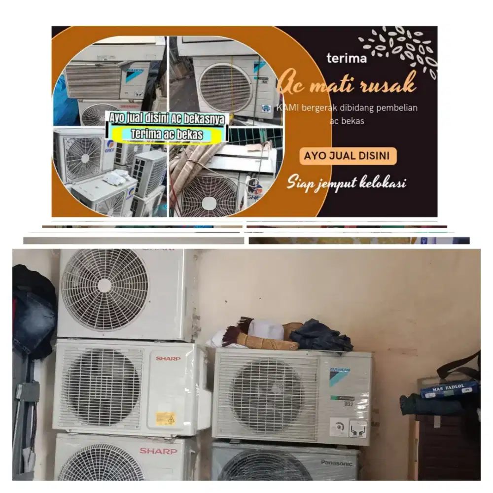 Terima ac bekas rusak