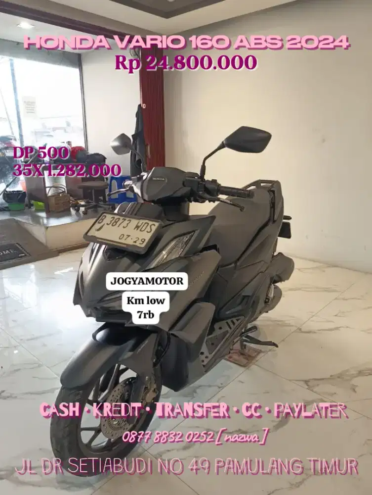 c - honda vario 160 abs 2024 KM 7RB