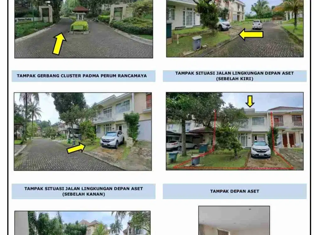 Rumah lelang  Rancamaya cluster taman vadma Bogor