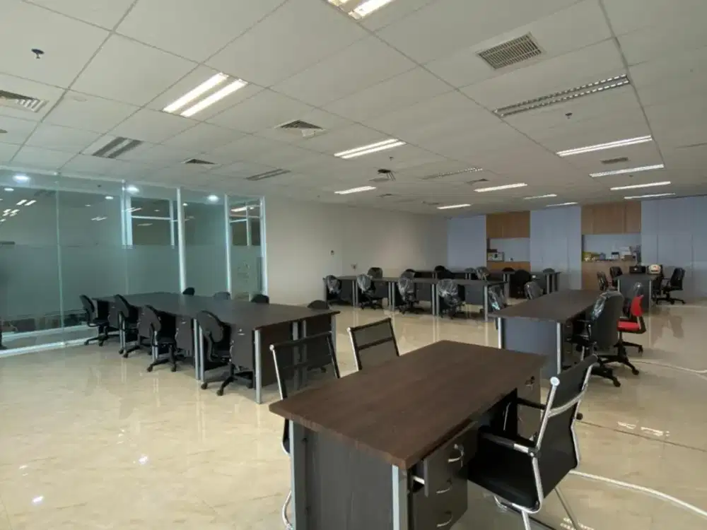 Sewa Kantor Full Furnish 274 m2 di Sahid Sudirman Center Hrg Nego