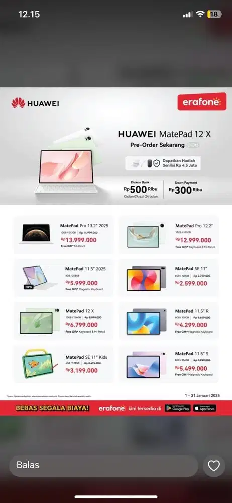 Pad redmi,Xiomi,huawei