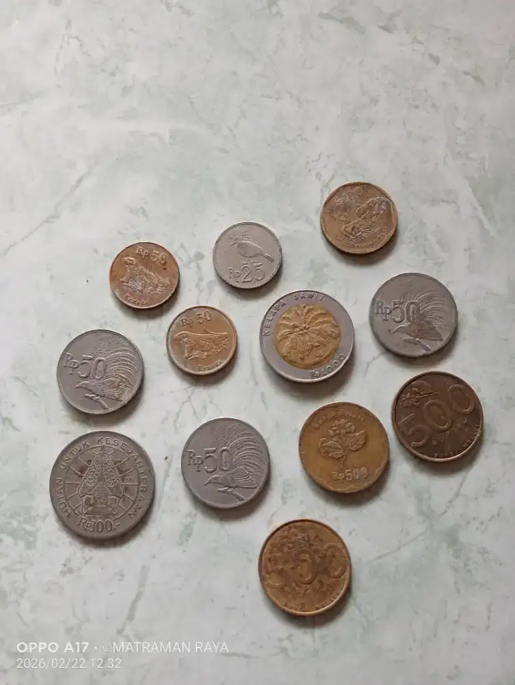 Di jual uang logam zaman dahulu