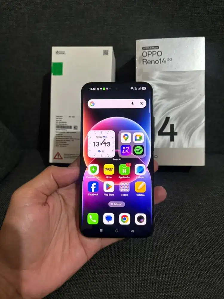 Oppo Reno 14 5G 8/256gb Fullset (Garansi On Sep 2026)