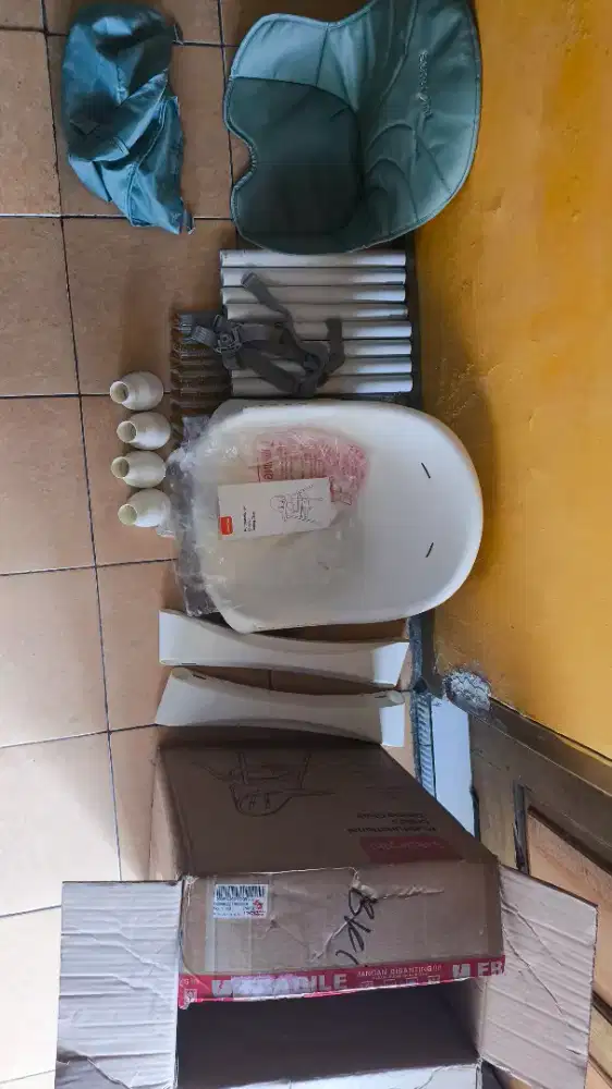 [PRELOVED] Sakumini Baby Dining Chair - Green (Lengkap Dus & Steril)