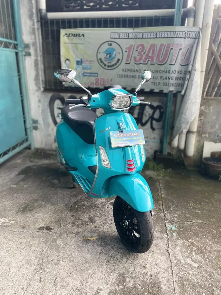 Vespa Sprint S Facelift LED 150 Biru ABS Iget Piaggio FL Blu Audace